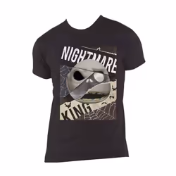 The Nightmare Before Christmas T Shirt Skull Logo new Official Mens Black - XXL, Black