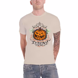 The Nightmare Before Christmas T Shirt All Hail new Official Mens Natural - XL, Natural