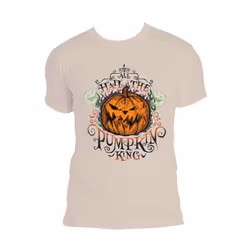 The Nightmare Before Christmas T Shirt All Hail new Official Mens Natural - XL, Natural
