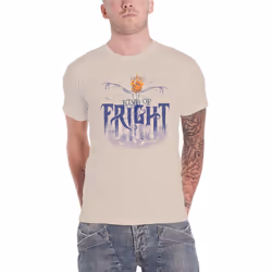 The Nightmare Before Christmas T Shirt King of Fright new Official Mens Natural - L, Natural