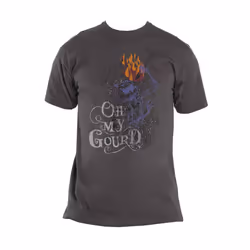 The Nightmare Before Christmas T Shirt Oh My Gourd Official Mens Charcoal Grey - XXL, Charcoal