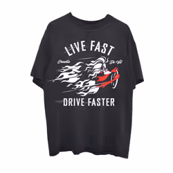 101 Dalmations Cruella Live Faster T Shirt - M, Black