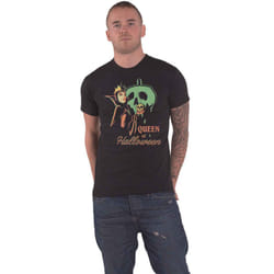 Snow White T Shirt Queen of Halloween Logo new Official Disney Unisex Black - M, Black