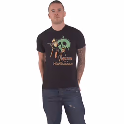 Snow White T Shirt Queen of Halloween Logo new Official Disney Unisex Black - L, Black