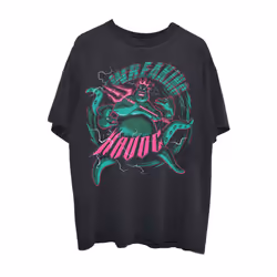 Little Mermaid T Shirt Ursula Wreaking Havoc Logo new Official Disney Unisex - M, Black
