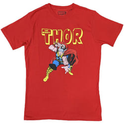 Thor T Shirt Hammer new Official Marvel Mens Red - XXL, Red