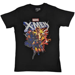 Marvel T Shirt X-Men Comic new Official Mens Black - M, Black