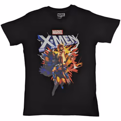 Marvel T Shirt X-Men Comic new Official Mens Black - XL, Black