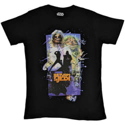 Star Wars T Shirt Return Of The Jedi Poster new Official Mens Black - XXL, Black