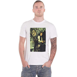 Star Wars T Shirt Chewbacca & Han Stare new Official Mens White - XL, White