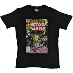 Star Wars T Shirt Darth Vader Comic new Official Mens Black - M, Black