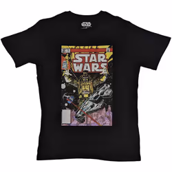 Star Wars T Shirt Darth Vader Comic new Official Mens Black - XL, Black