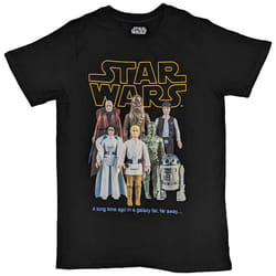 Star Wars T Shirt Rebels Toy Figures new Official Mens Black - XL, Black