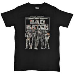 Star Wars T Shirt The Bad Batch new Official Mens Black - L, Black