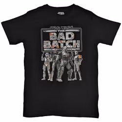 Star Wars T Shirt The Bad Batch new Official Mens Black - XL, Black