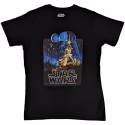Star Wars T Shirt A New Hope Poster new Official Mens Black