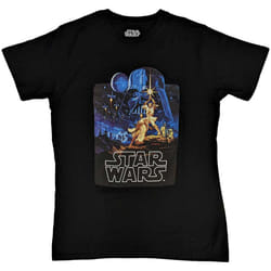 Star Wars T Shirt A New Hope Poster new Official Mens Black