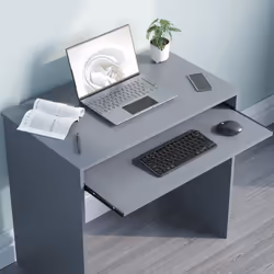Huby Computer Desk Keyboard Shelf Simple Minimal - Grey