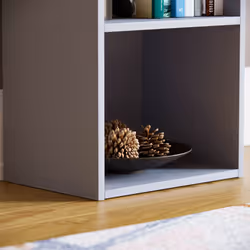 Oxford 4 Tier Cube Bookcase Display Shelving Unit - Grey