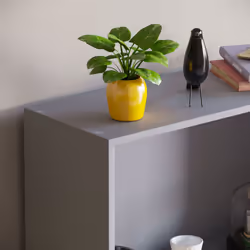 Cambridge 3 Tier Bookcase Wide Shelf Book Storage - Grey