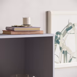 Cambridge 3 Tier Bookcase Wide Shelf Book Storage - Grey