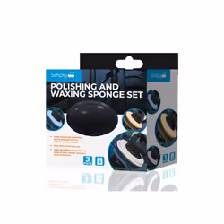 Simply Auto Polishing & Wax Sponge Set - Quality Shiny Car Valet Microfibre Pads