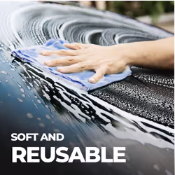 6 x Large Microfibre Cloths Car Cleaning Valeting Waxing Detailing Polishing Dry