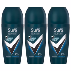 Antiperspirant 72H Nonstop Sweat and Odour Protection Alcohol-Free Roll On with Citrusy, Spicy and Woody Scent Multi Fragranc ...