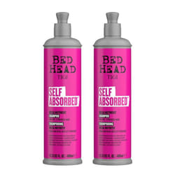 Bed Head By TIGI Self Absorb Nourishing Shampoo For Dry Stressed Hair 400ml, 2pk