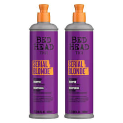 Bed Head by TIGI Serial Blonde Shampoo for Damaged Blonde-Hair, 400ml, 2pk
