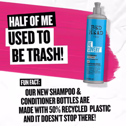 Bed Head by TIGI Recovery Moisturising Conditioner For Dry Hair 400ml, 2pk