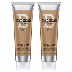 Bed Head for Men by Tigi Clean Up Mens Daily Shampoo for Normal Hair 250ml,2pk