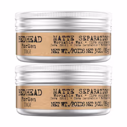 Bed Head for Men by TIGI Matte Separation Mens Hair Wax for Firm Hold 85g, 2pk