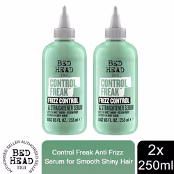 Bed Head by TIGI Control Freak Anti Frizz Serum for Smooth Shiny Hair 250ml, 2pk