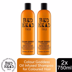 Bed Head by Tigi Colour Goddess Oil Infused Shampoo for Coloured Hair 750ml, 2pk