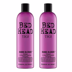 Bed Head by Tigi Dumb Blonde Shampoo for Damaged Blonde Hair, 750ml 2 Pack
