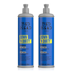 Bed Head by TIGI Down N' Dirty Lightweight Conditioner For Detox & Repair, 2x600ml