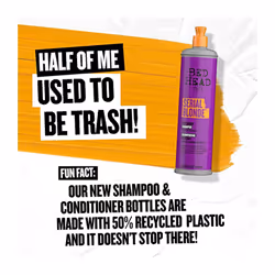 Bed Head by TIGI Serial Blonde Shampoo For Damaged Blonde Hair, 600ml, 2pk