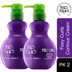 Bed Head by TIGI Foxy Curls Curly Hair Cream for Defined Curls 200ml, 2pk
