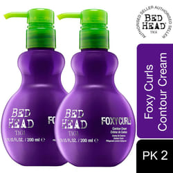 Bed Head by TIGI Foxy Curls Curly Hair Cream for Defined Curls 200ml, 2pk