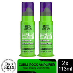 Bed Head by TIGI Curls Rock Amplifier Hair Cream for Curly & Wavy Hair 113ml,2pk
