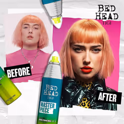 Bed Head by TIGI Masterpiece Shiny Hairspray for Strong Hold and Shine 340ml,2pk