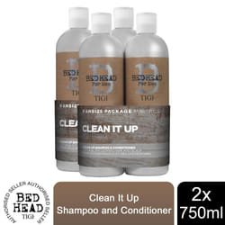Bed Head for Men Shampoo & Conditioner Clean It Up Duo 750ml [BUY 2 - DUO PACK]