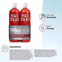 Bed Head TIGI Urban Antidotes Resurrection Shampoo and Conditioner, 750ml Duo