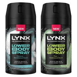 Lynx Lower Body Bundle Spray Coconut + Sandalwood & Pear + Cedarwood, 100ml