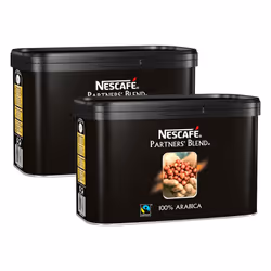 NESCAFE Partners' Blend Instant Coffee 500g Tin, 2 Pack