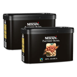 NESCAFE Partners' Blend Instant Coffee 500g Tin, 2 Pack