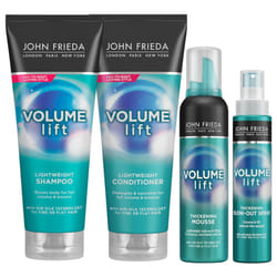 John Frieda Bundle Shampoo & Conditioner 250ml, Lift Spray100ml with Mousse200ml