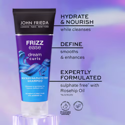 John Frieda Curl Hydration Bundle Shampoo, Conditioner 250ml with CrÃ¨me, 150ml