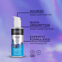John Frieda Curl Hydration Bundle Shampoo, Conditioner 250ml with CrÃ¨me, 150ml